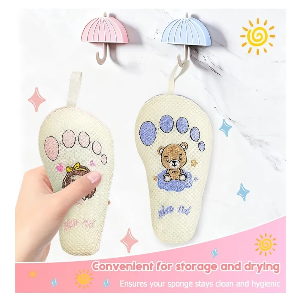 Baby and Kids Bath Loofah Sponge (2 Pack)